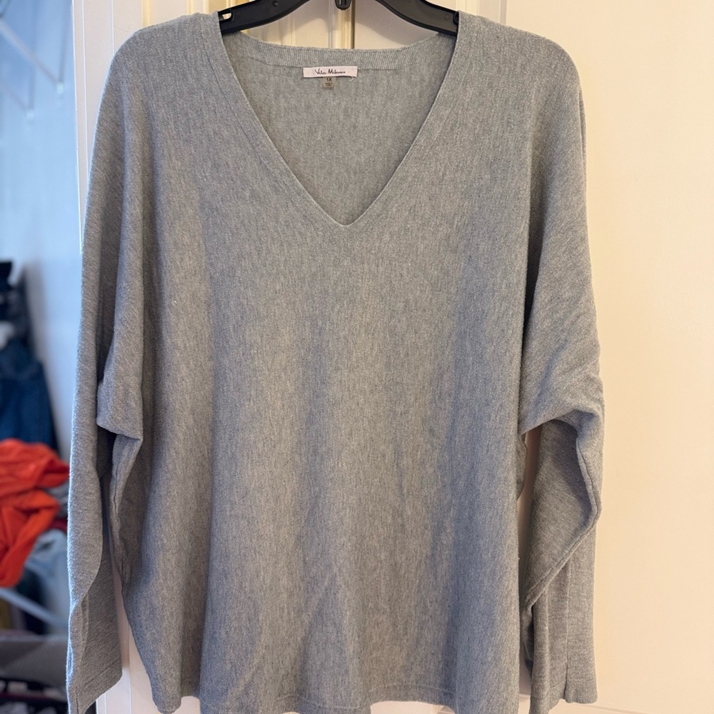 Milano Soft Blue V-Neck Sweater